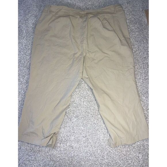 Venezia Jeans Khaki Cropped Pants Stretch Womens Plus Size 24 - Picture 7 of 8